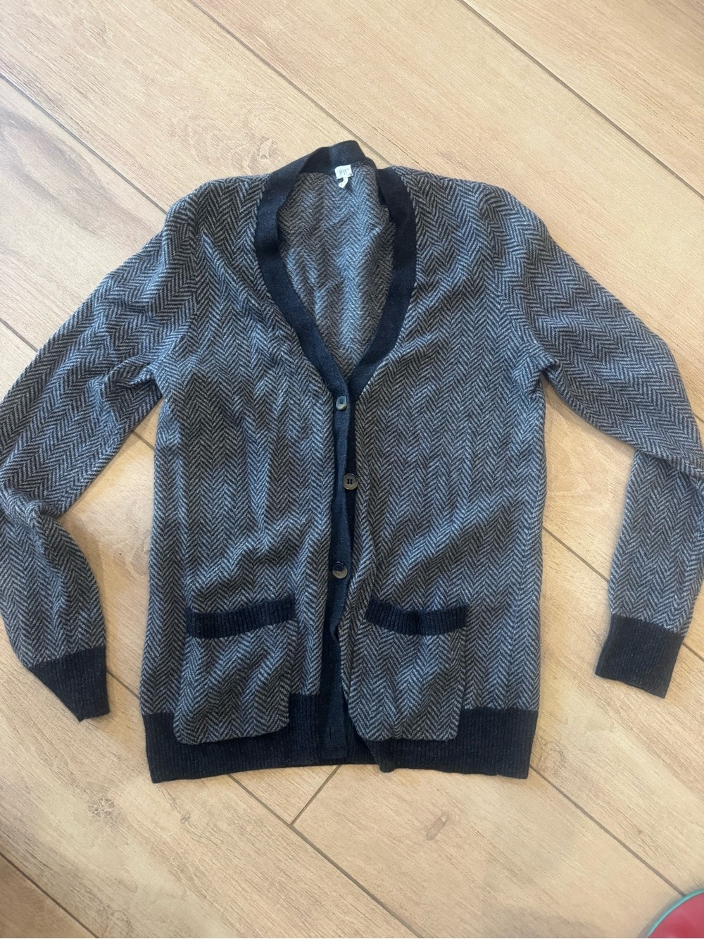 J.Crew Herringbone Grandpa Cardigan Size M
